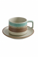 Service a the ceramique retro japonais tasses soucoupes