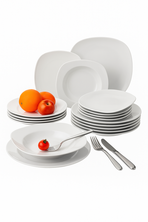 service de table porcelaine 18 pièces 6 personnes