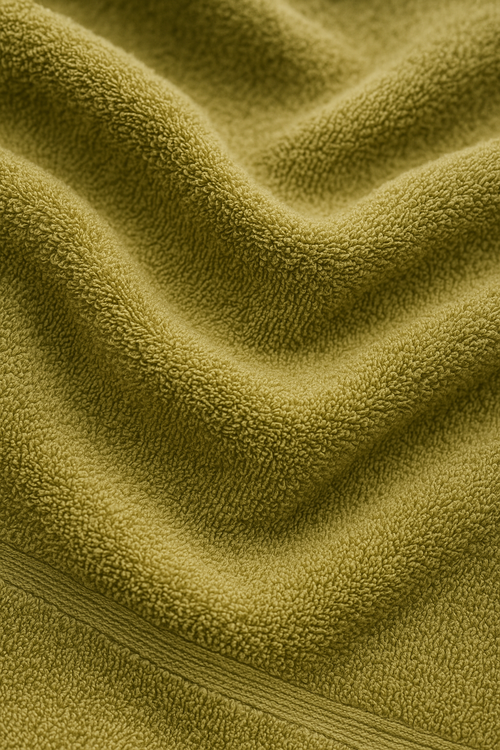 Serviette de bain bambou ultra absorbante unie brodée