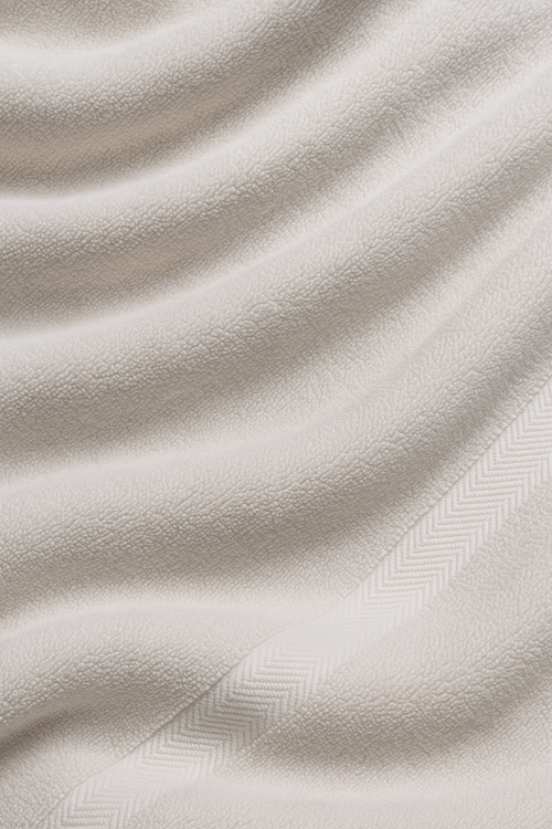 Serviette de bain coton doux absorbant style uni