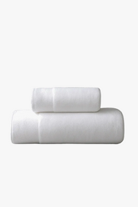 serviette de bain lot 2 coton peigné absorbante