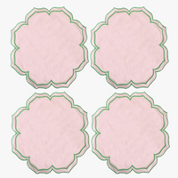 Serviette de table coton style washa lot 4