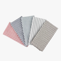 Serviette de table lin coton style européen rayé