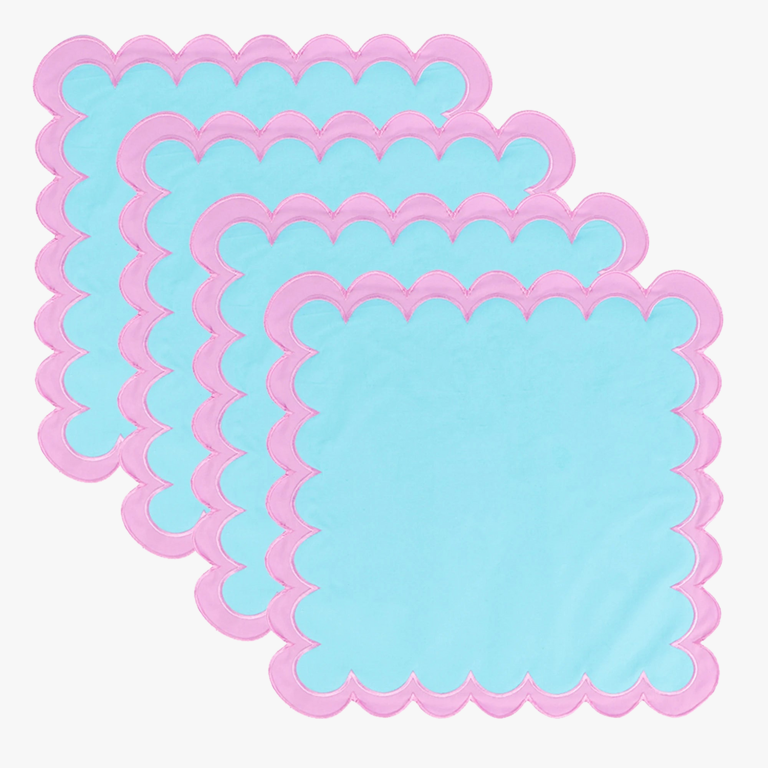 Serviette de table lot 4 coton lin moderne