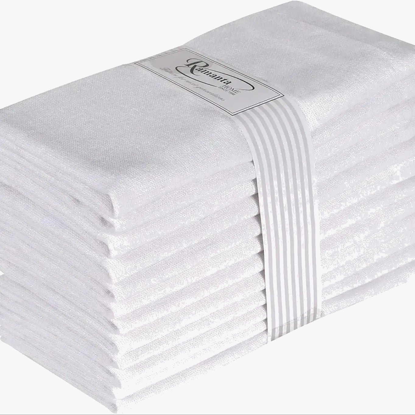 Serviette de table lot 6 lin coton naturel