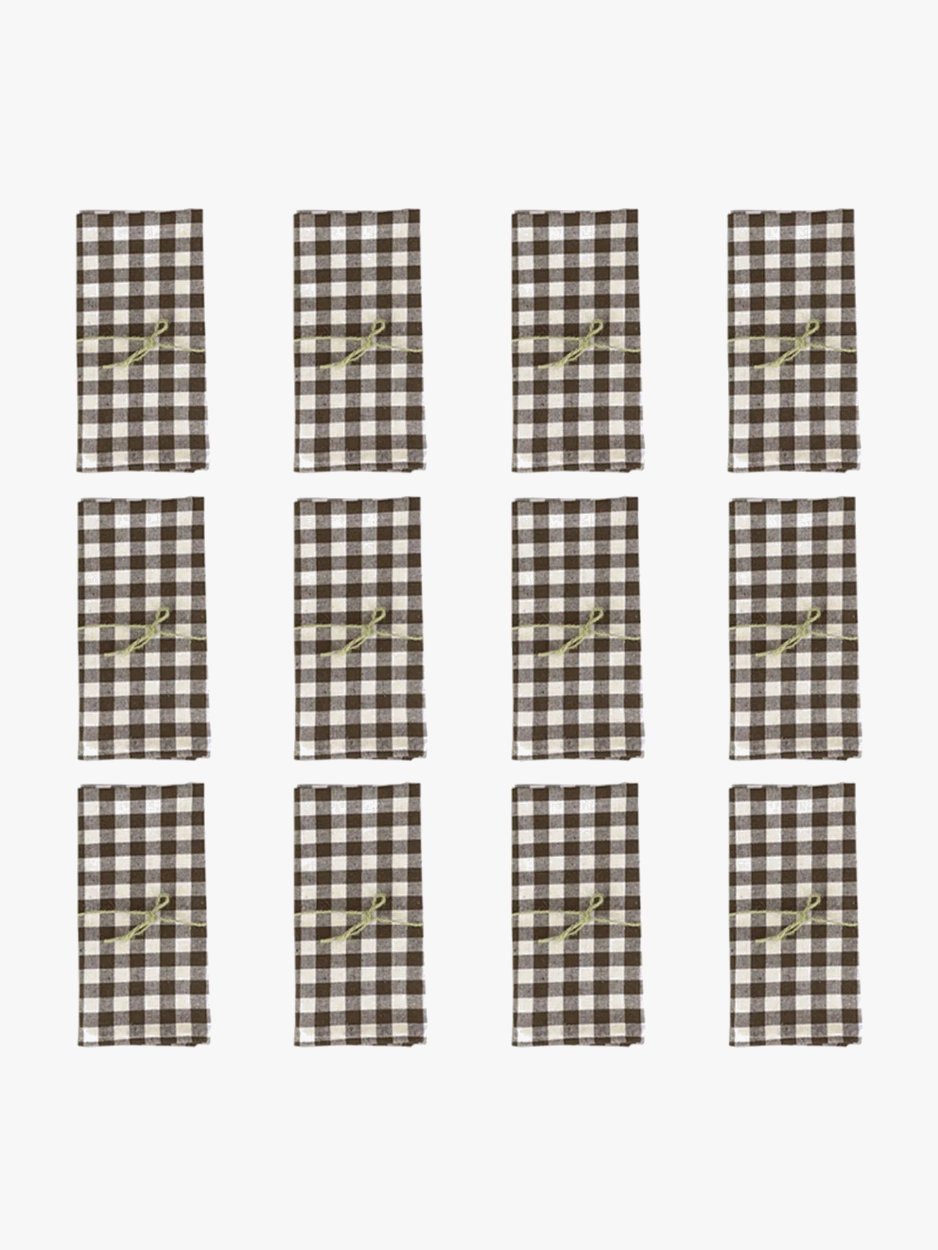 Serviette de table motif carreaux style moderne polyester