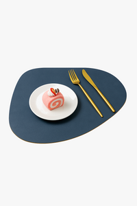 Set de table cuir pu design feuille imperméable