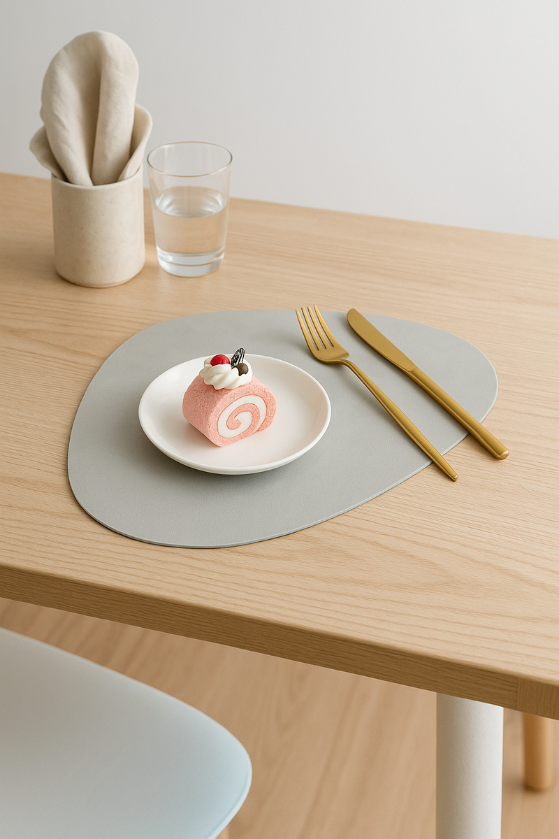 Set de table cuir pu imperméable facile nettoyage