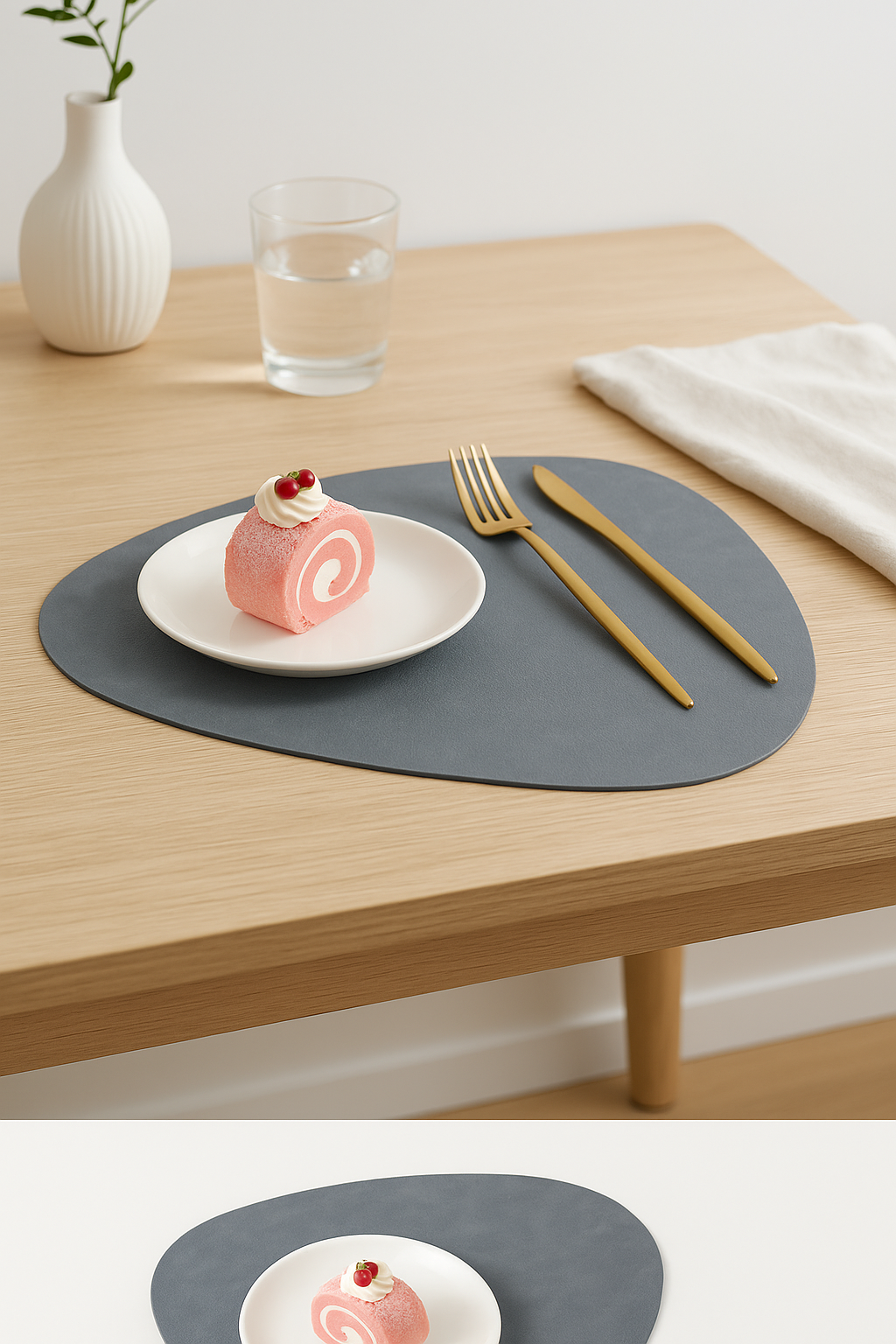 Set de table cuir pu imperméable style européen