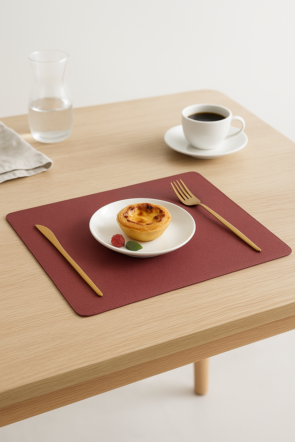 Set de table double face pu imperméable antidérapant