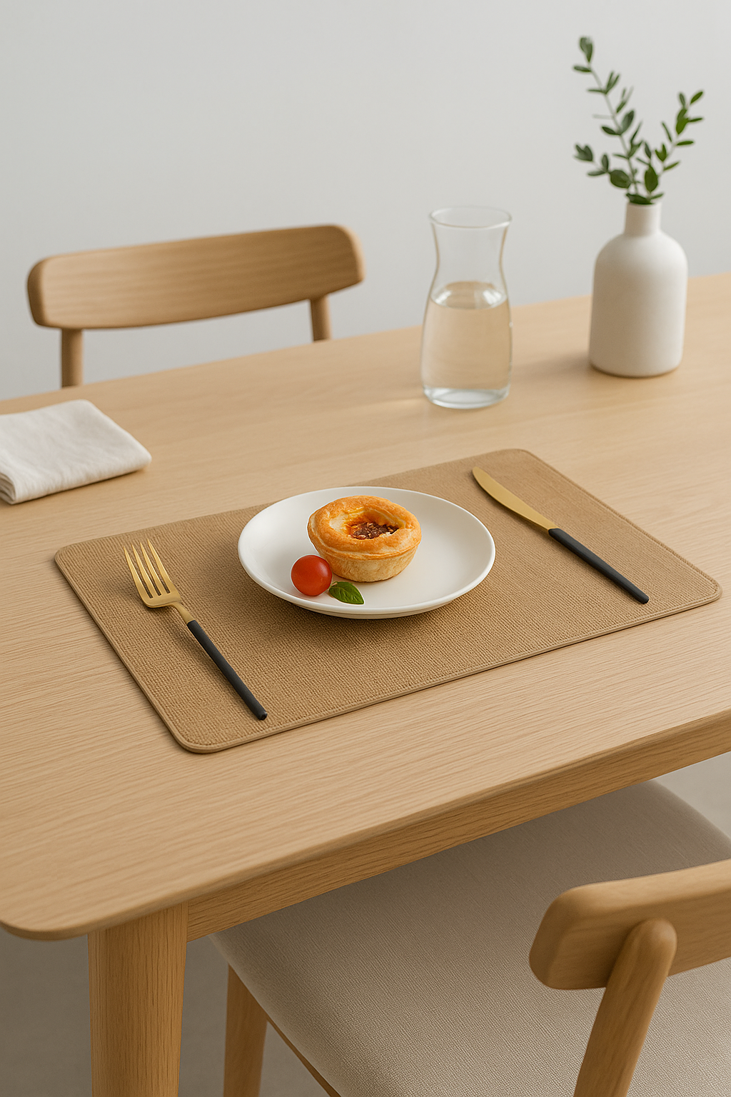 Set de table double face pu imperméable antidérapant