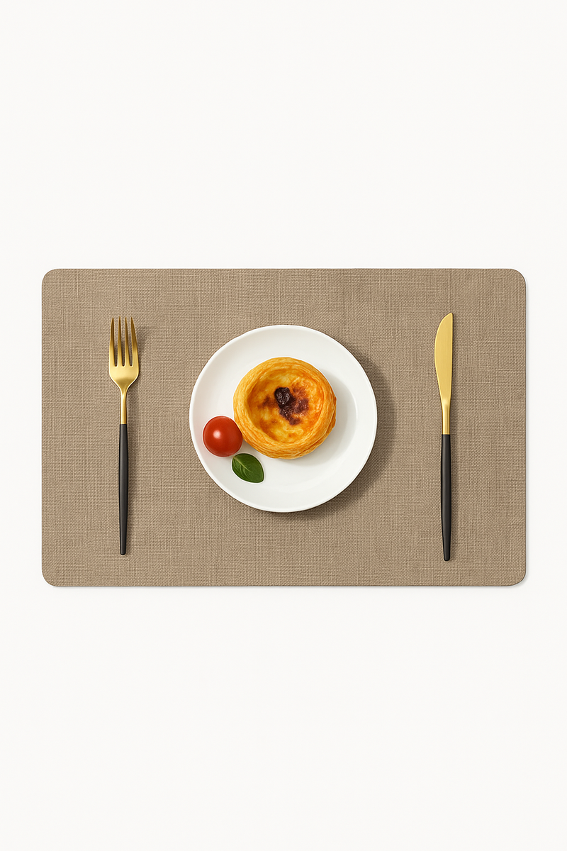 Set de table double face pu texturé antidérapant