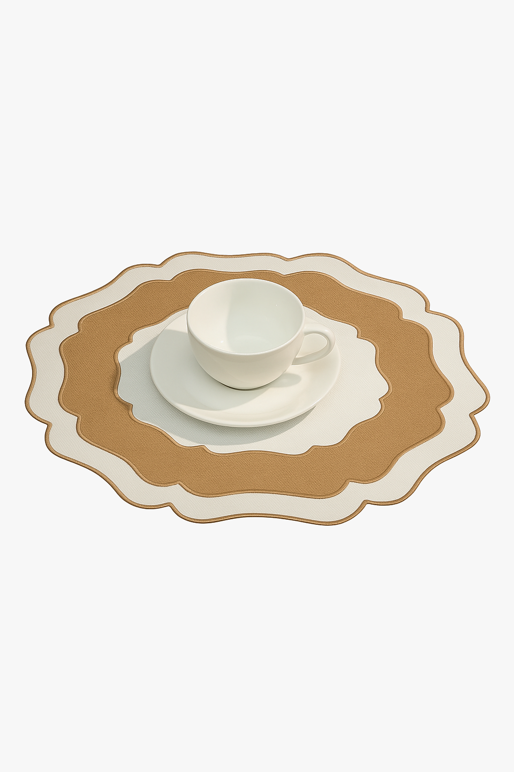 Set de table en lin brodé lavable durable