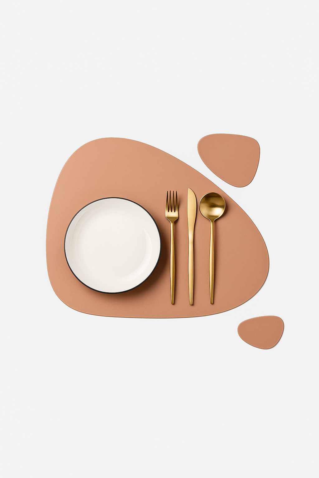 Set de table lavable motif feuille style moderne