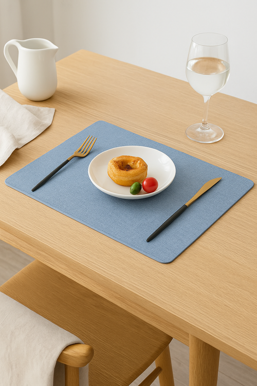 Set de table pu texture double face antiderapant