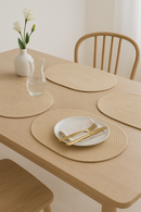 Set de table tressé style japon lot quatre