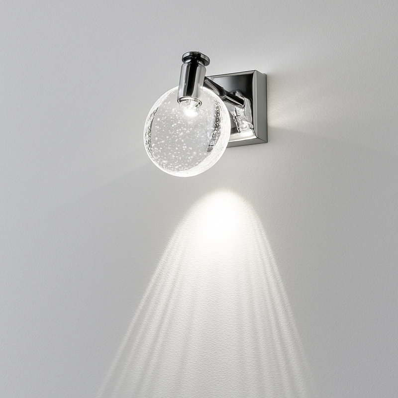 Simple chambre salon cristal applique murale LED lampe miroir avant lampe salle de bain maquillage lampe applique murale décor à la maison lumières miroir lampe