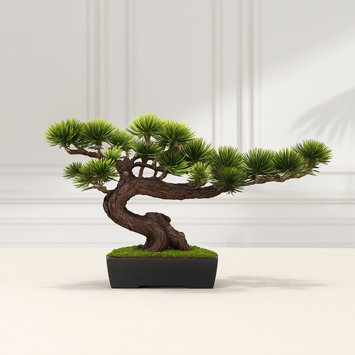 simulation arbre bonsaï pour décoration intérieure et aménagement extérieur