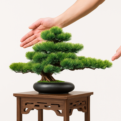 simulation arbre bonsaï pour décoration intérieure et aménagement extérieur