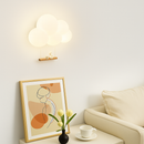 Singe Lumière Dessin Animé Animal Applique Nuage Blanc Applique Chambre D'enfant Veilleuse Chambre D'enfant Lampe De Chevet Protection Des Yeux
