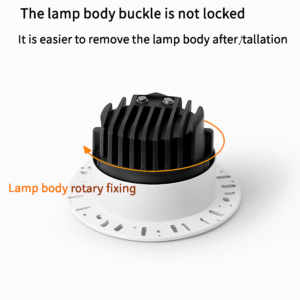 smart led spot encastré anti-éblouissement aluminium sans bordure - vue 5 sur 9