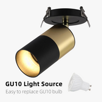 360° drehbarer LED-Decken-Spot Vintage mit austauschbarem Leuchtmittel