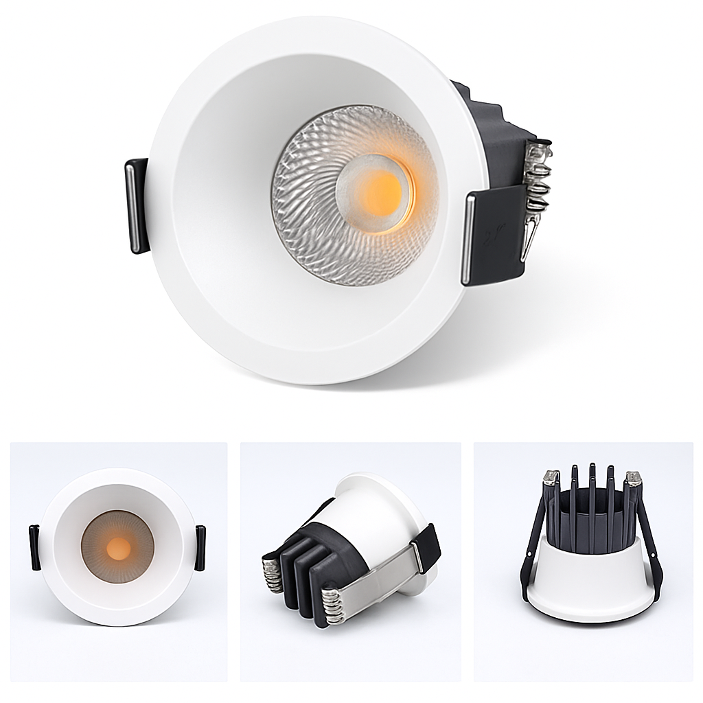 Spot Dimmable LED 3W 5W Anti-éblouissement LED LED éclairage chambre cuisine COB encastré - vue 5 sur 6