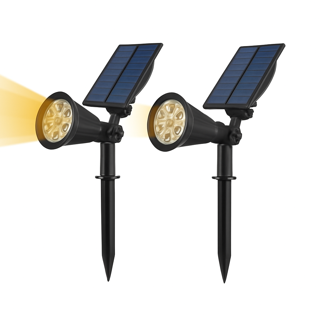 Spot dirigeable LED extérieur solaire à piquer (lot de 2) - vue 4 sur 4