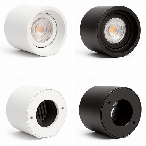 Spot Downlights LED anti-éblouissants montés en Surface 7W9W12W15W20W24W Epistar puce COB Angle réglable