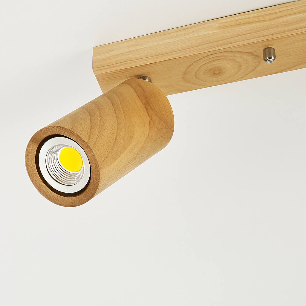 spot en bois simple led pour éclairage de magasin et salle à manger - vue 5 sur 9