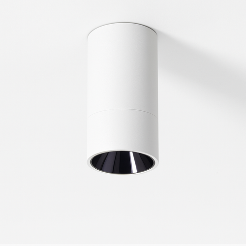 Spot en cylindre moderne à LED noir ou blanc