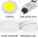 Spot Encastré Double LED Dimmable Downlight COB 7w 12w 15W 30W décoration chambre plafonnier AC 220V panneau LED lumières chambre d'hôtel