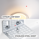 Spot encastré en gypse GU10 LED anti-éblouissant projecteur sans bordure intégré salon chambre allée éclairage domestique