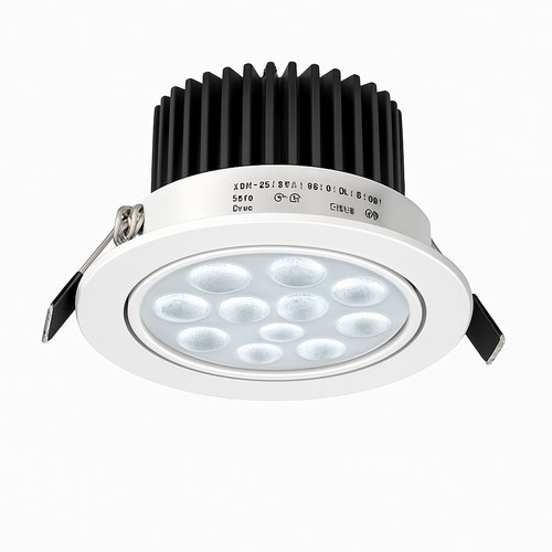 spot encastré led pour éclairage de bijouterie commercial