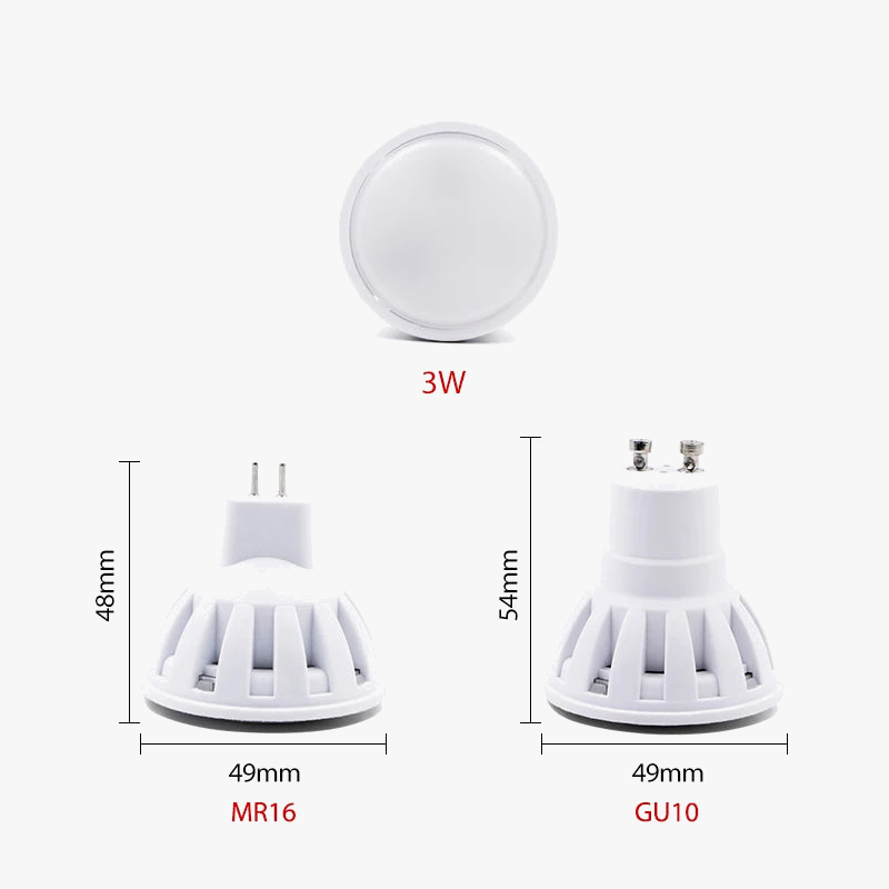 spot lampe à led gu10 mr16 ampoule lumineuse pour intérieur