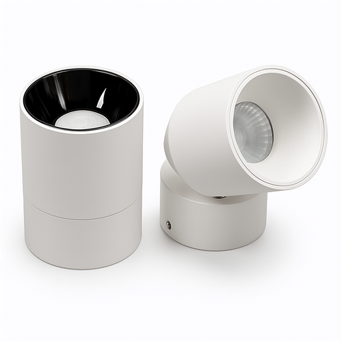 spot led dimmable anti-éblouissement pliant rotatif en surface