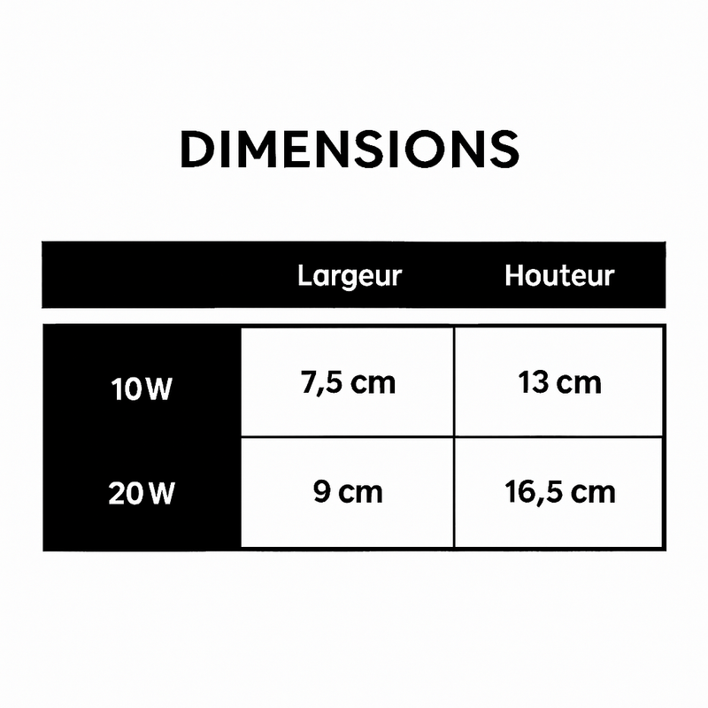 Spot LED directionnel (noir ou blanc)