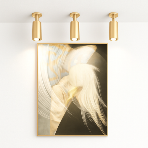 spot led en aluminium doré pour éclairage moderne intérieur
