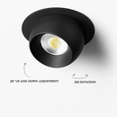 spot led encastrable rotatif à intensité variable éclairage intérieur