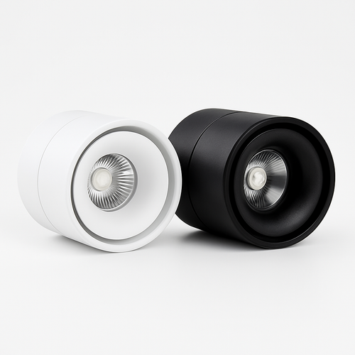 Spot LED orientable cylindrique Rotation