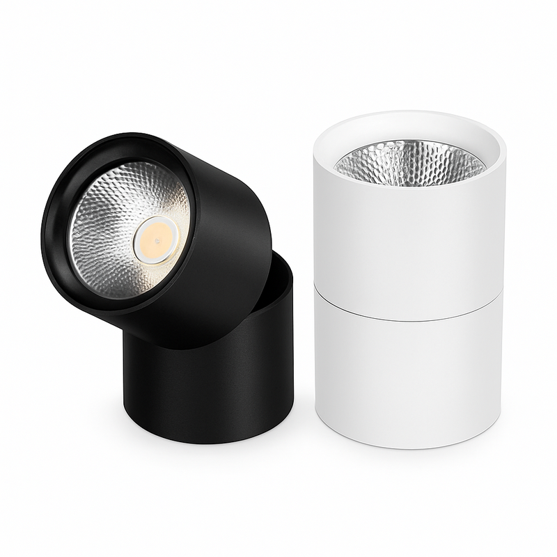 Spot LED orientable cylindrique Rotation