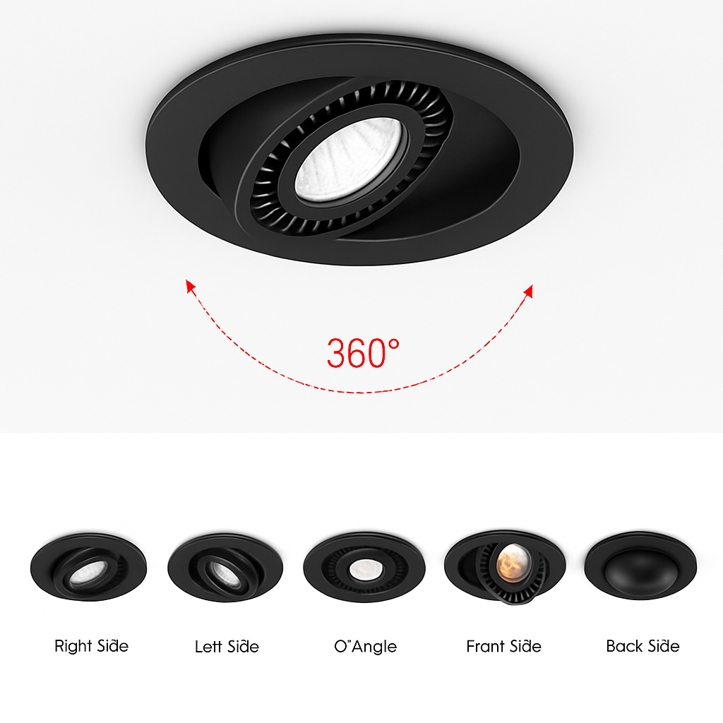 Spot lumineux LED encastrable au plafond - vue 4 sur 8