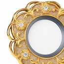 Spot lumineux Led encastrable en résine cristal incrusté de luxe