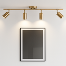 Spot moderne arrondi LED en métal doré