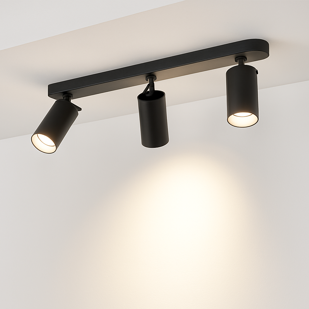Spot moderne LED rond avec plusieurs cylindres Surface - vue 4 sur 9