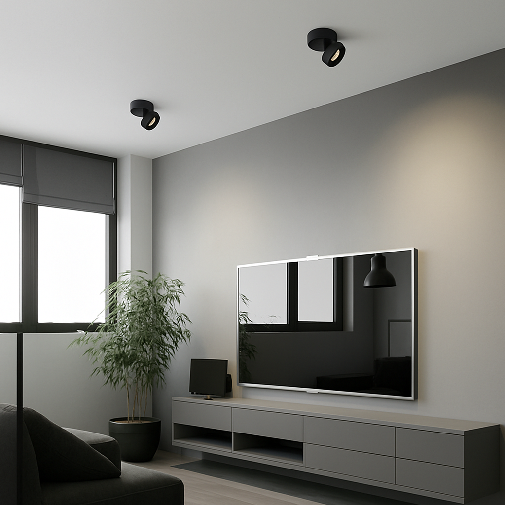 Spots LED design rond dirigeable - vue 4 sur 8