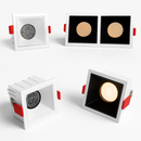 Moderne LED-Einbaustrahler mit integrierter COB-Beleuchtung