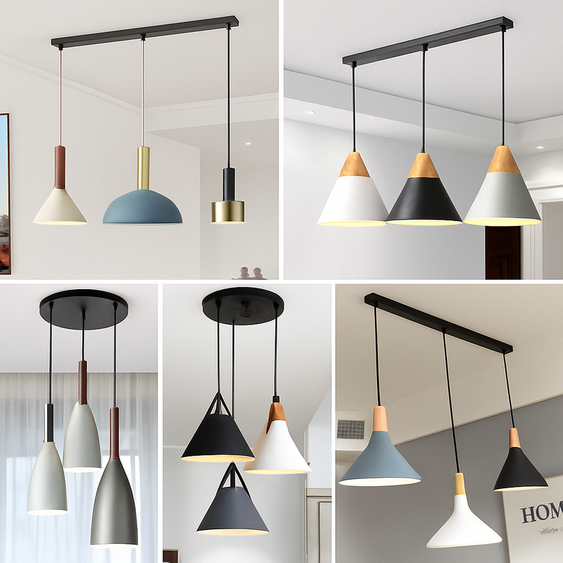 Support socle long suspension jusqu'à 5 trous (noir ou blanc)