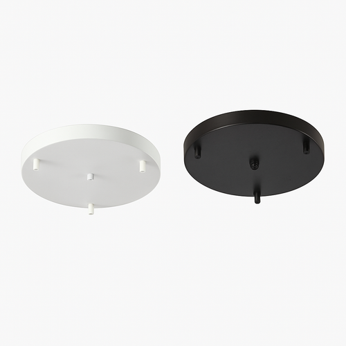 Support socle rond suspension jusqu'à 5 trous (noir ou blanc)