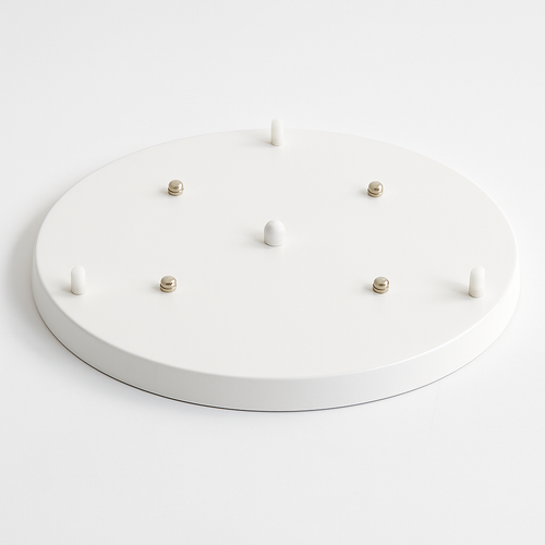 Support socle rond suspension jusqu'à 5 trous (noir ou blanc)